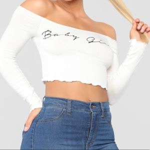 “Baby Girl” Crop Top